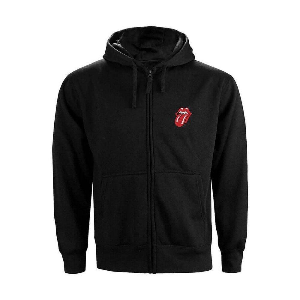 Classic Hoodie Mit Durchgehendem Reißverschluss Damen Schwarz L von The Rolling Stones