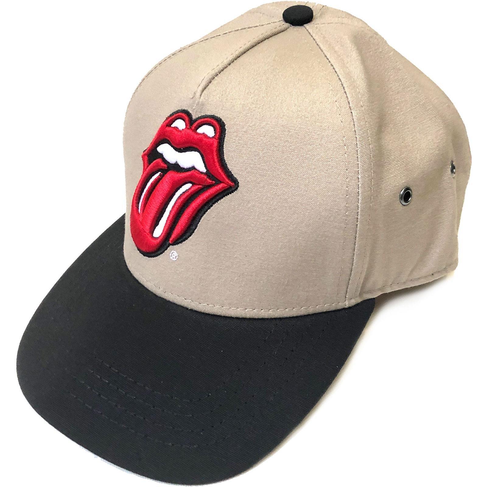 Classic Tongue Snapback Mütze Damen Light Beige ONE SIZE von The Rolling Stones