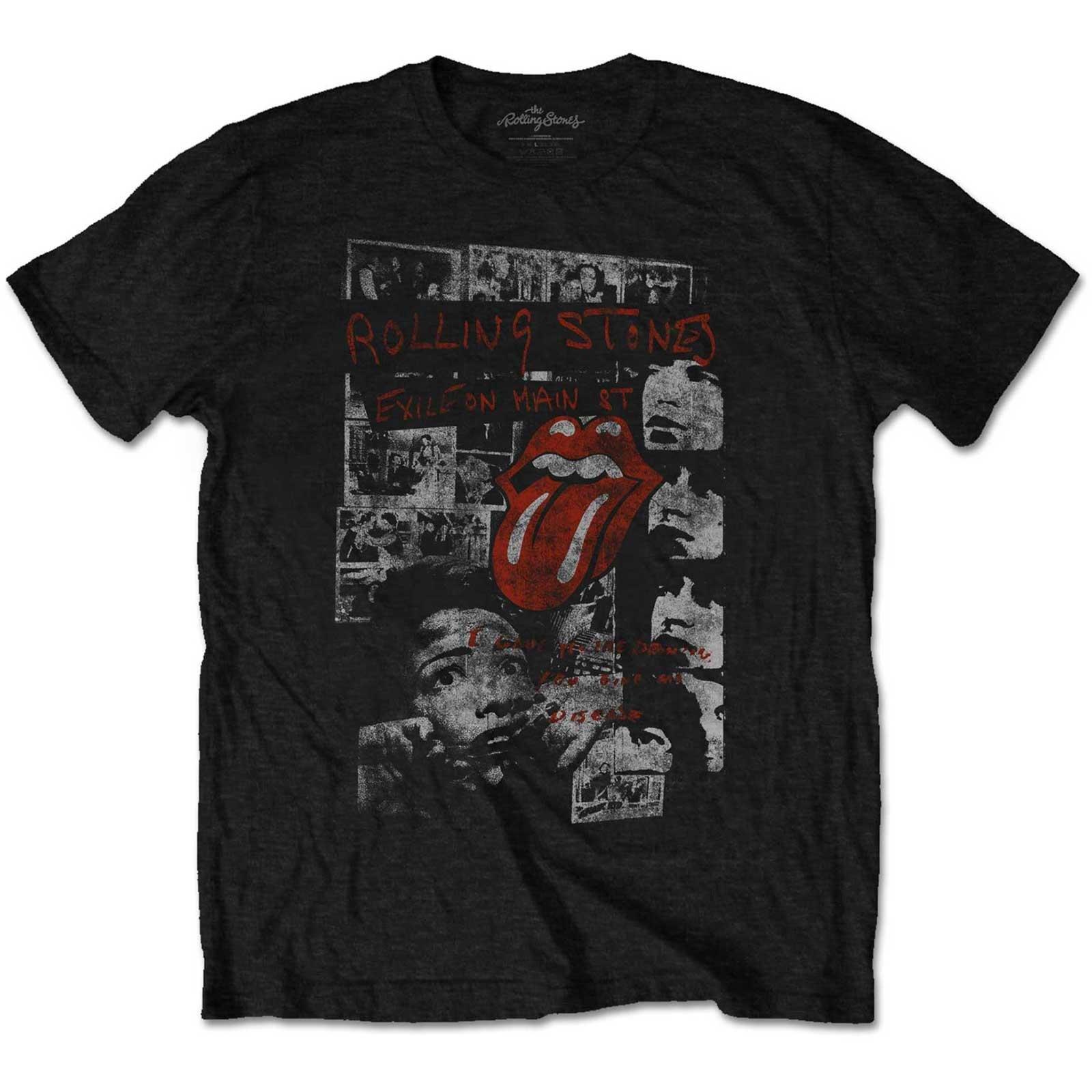 Elite Faded Tshirt Damen Schwarz S von The Rolling Stones