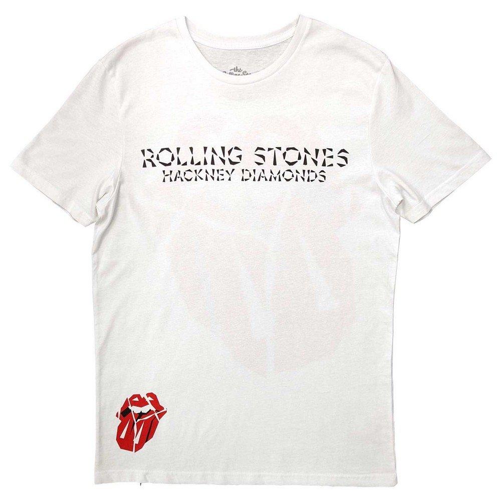 Hackney Diamonds Lick Tshirt Damen Weiss XL von The Rolling Stones