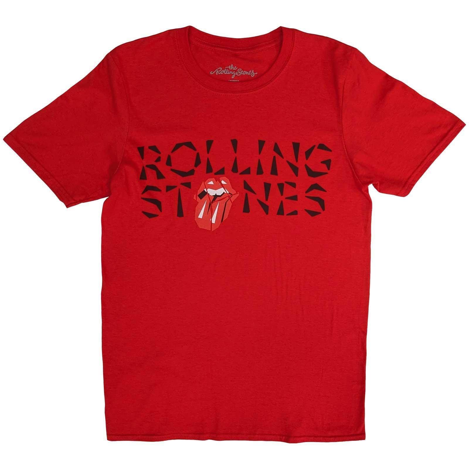 Hackney Diamonds Shard Tshirt Damen Rot Bunt XL von The Rolling Stones