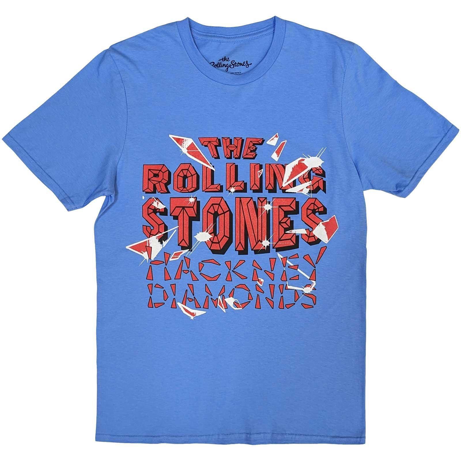 Hackney Diamonds Tshirt Damen Blau M von The Rolling Stones