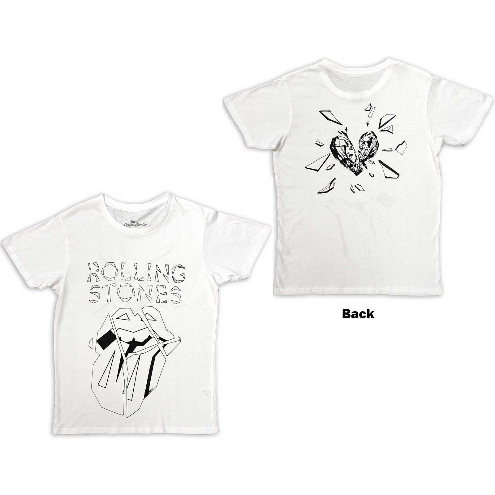 Hackney Diamonds Tshirt Logo Herren Weiss XL von The Rolling Stones
