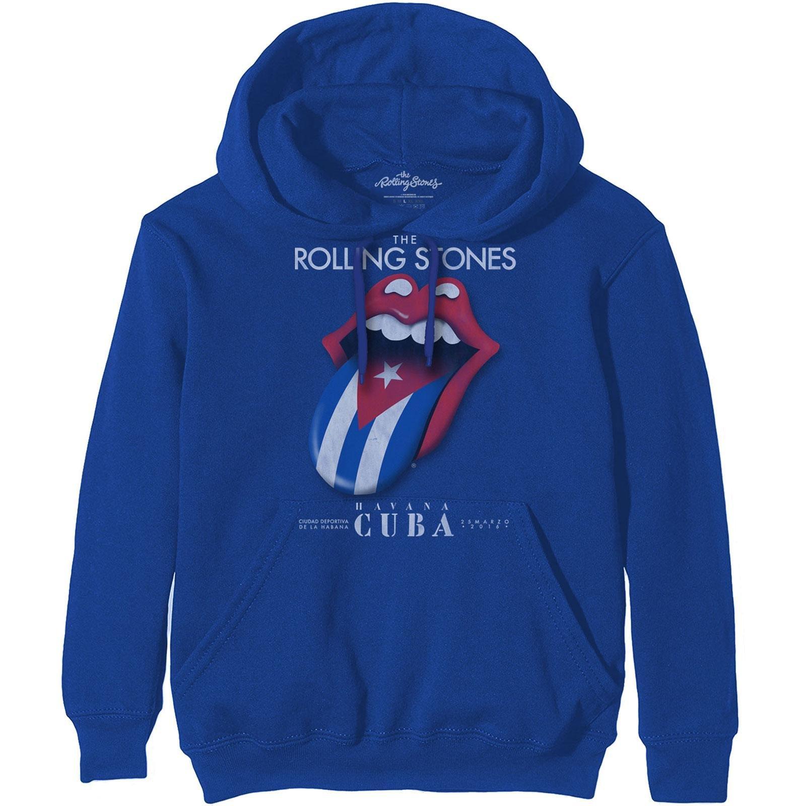 Havana Cuba Hoodie Zum Überziehen Damen Blau L von The Rolling Stones