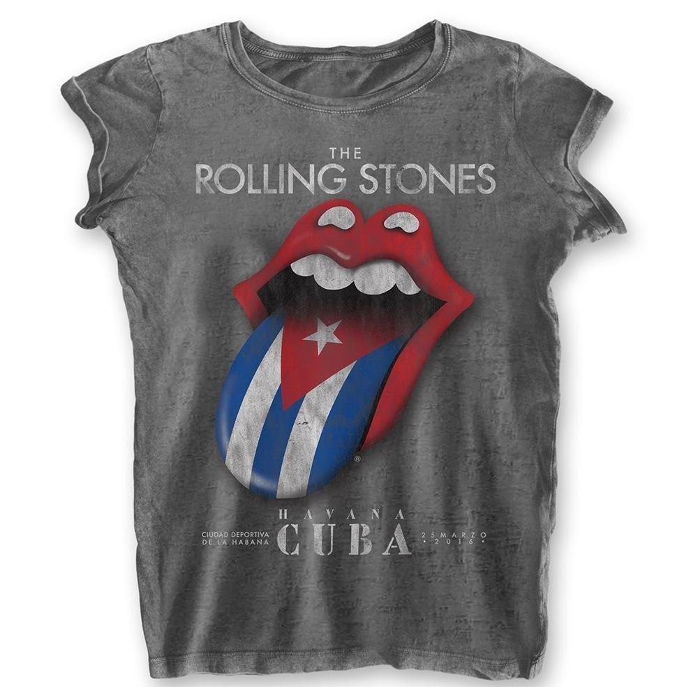 Havana Cuba Tshirt Damen Grau M von The Rolling Stones