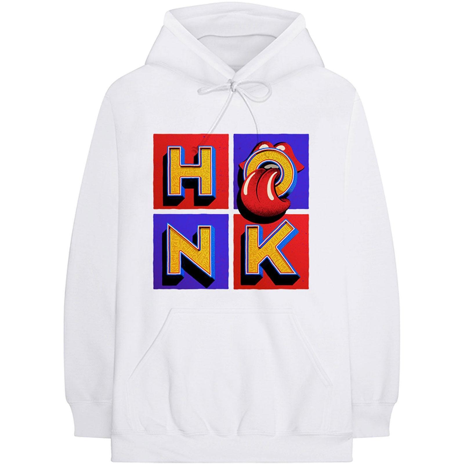 Honk Hoodie Zum Überziehen Damen Weiss L von The Rolling Stones