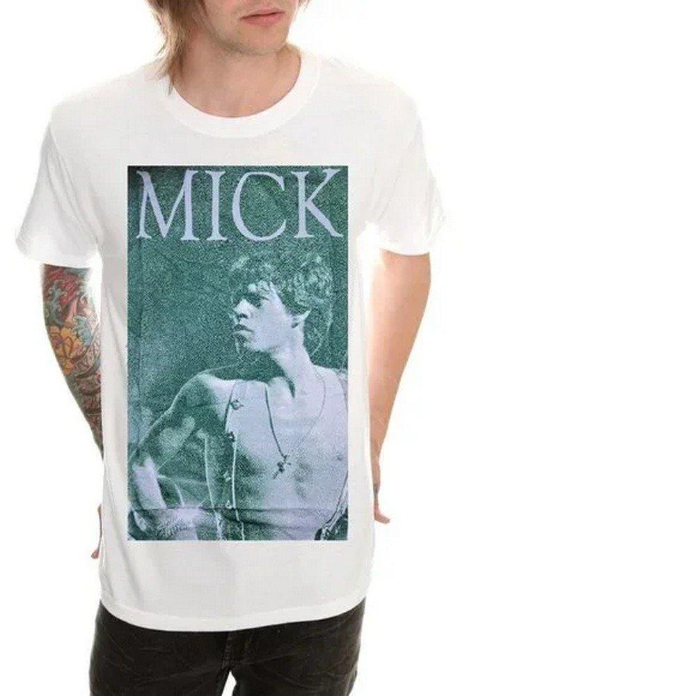 Mick Version 2 Tshirt Damen Weiss M von The Rolling Stones