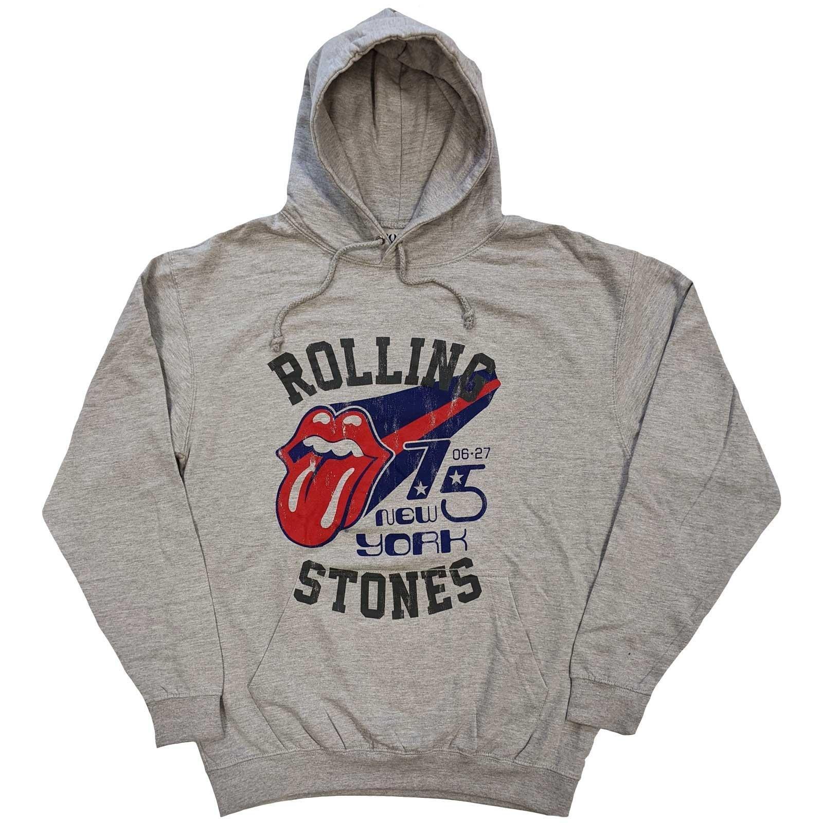 New York '75 Hoodie Zum Überziehen Damen Grau XXL von The Rolling Stones