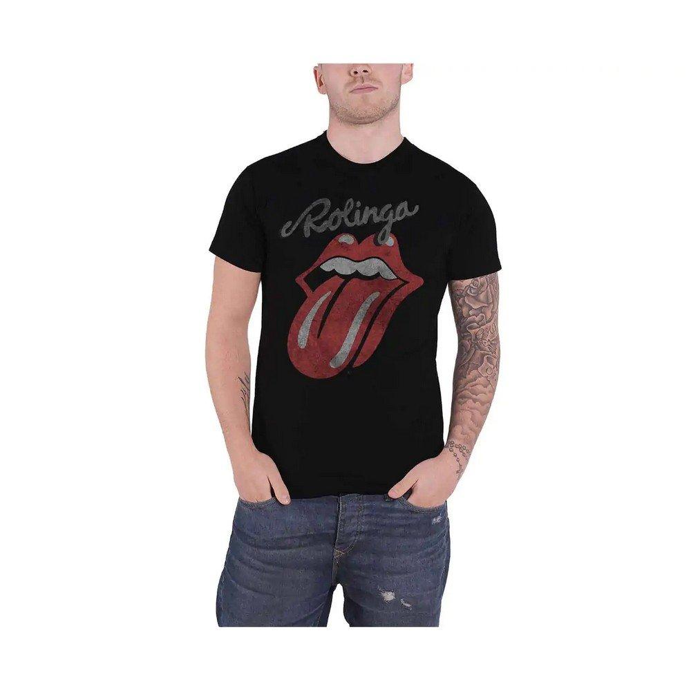 Rolinga Tshirt Damen Schwarz L von The Rolling Stones