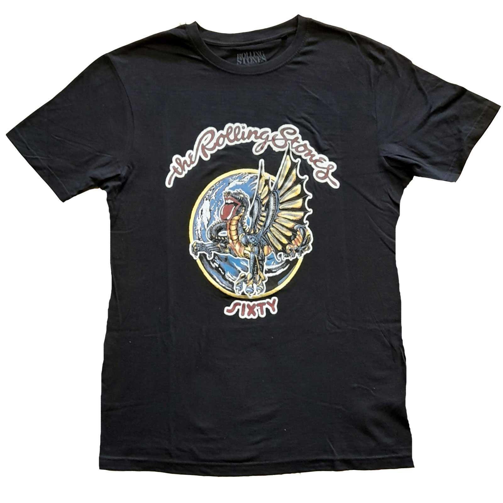 Sixty Dragon Globe Tshirt Damen Schwarz XL von The Rolling Stones