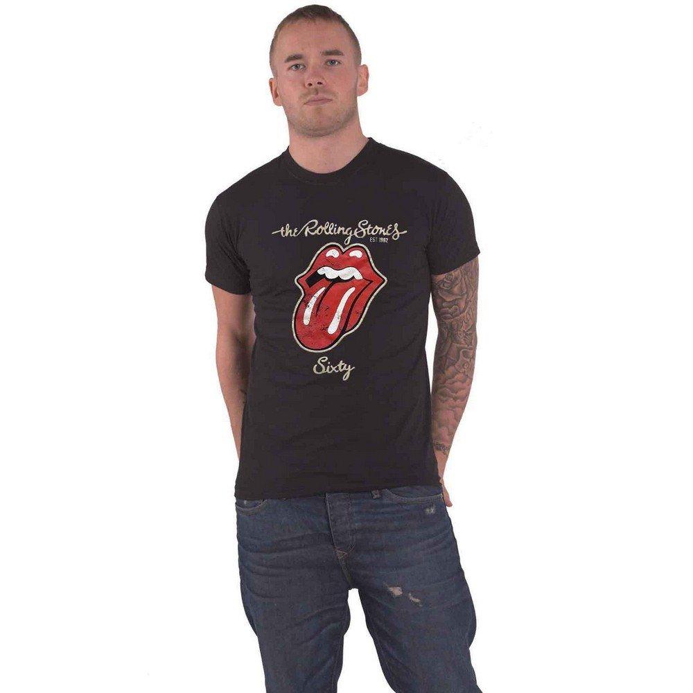 Sixty Plastered Tshirt Damen Schwarz S von The Rolling Stones