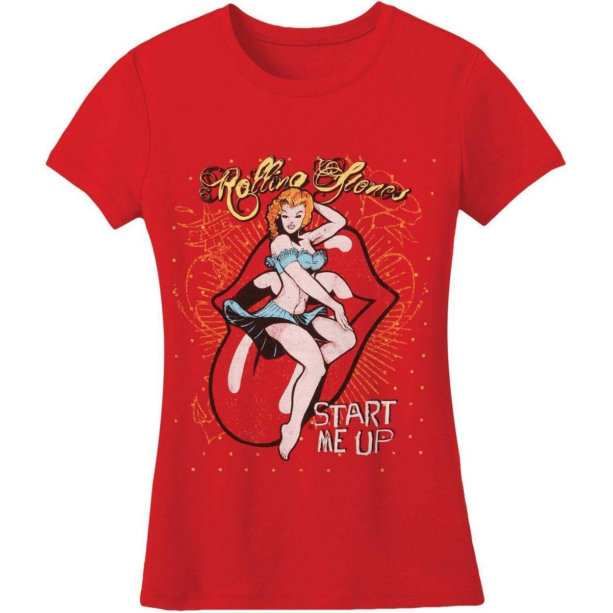 Start Me Up Tshirt Damen Rot Bunt XXL von The Rolling Stones
