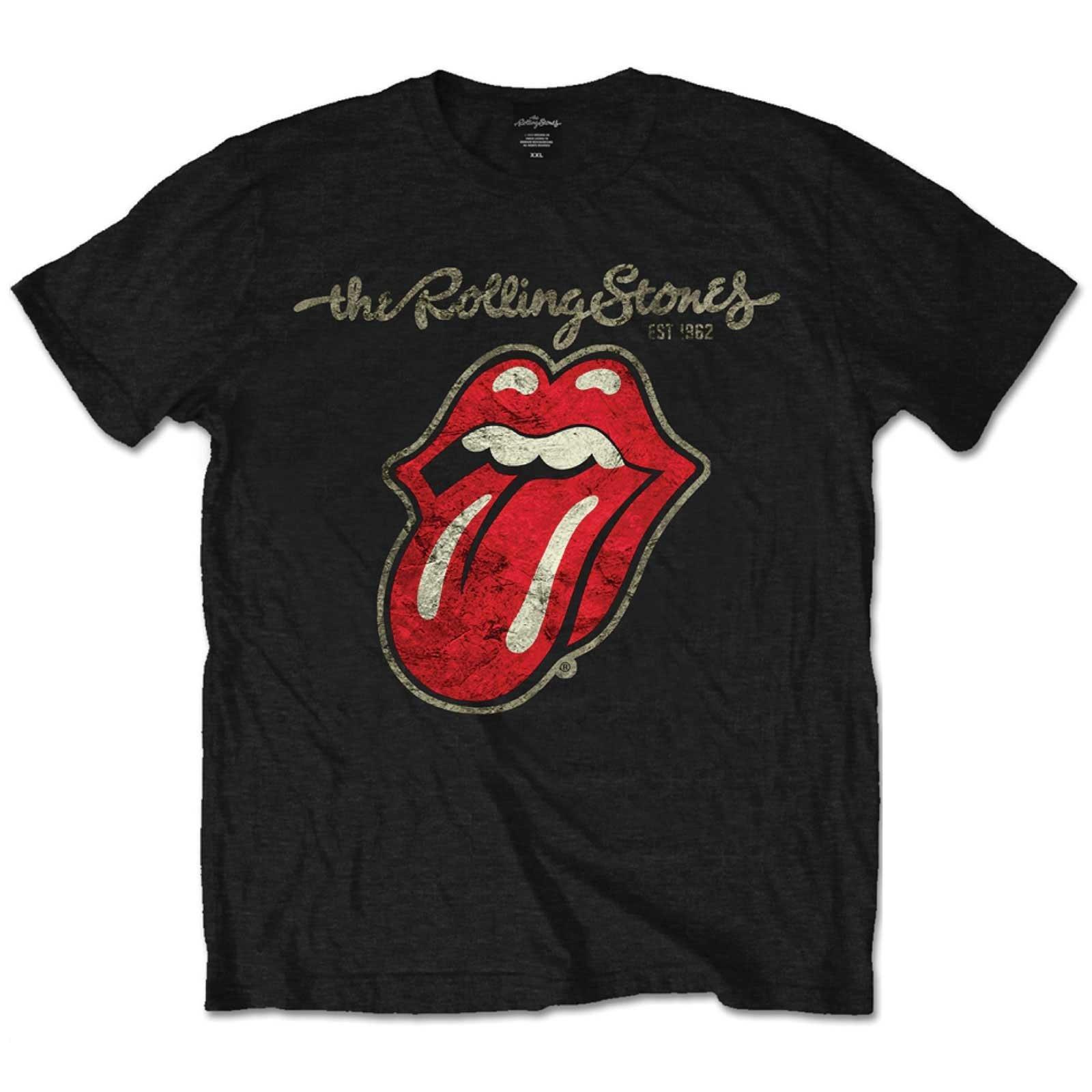 Tshirt Jungen Schwarz 128 von The Rolling Stones