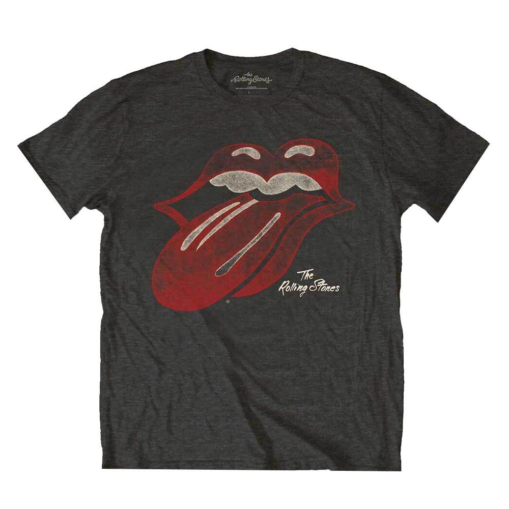 Tshirt Logo Damen Grau XL von The Rolling Stones
