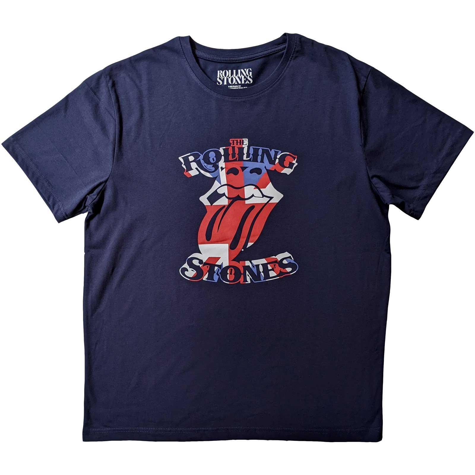 Tshirt Logo Damen Marine L von The Rolling Stones