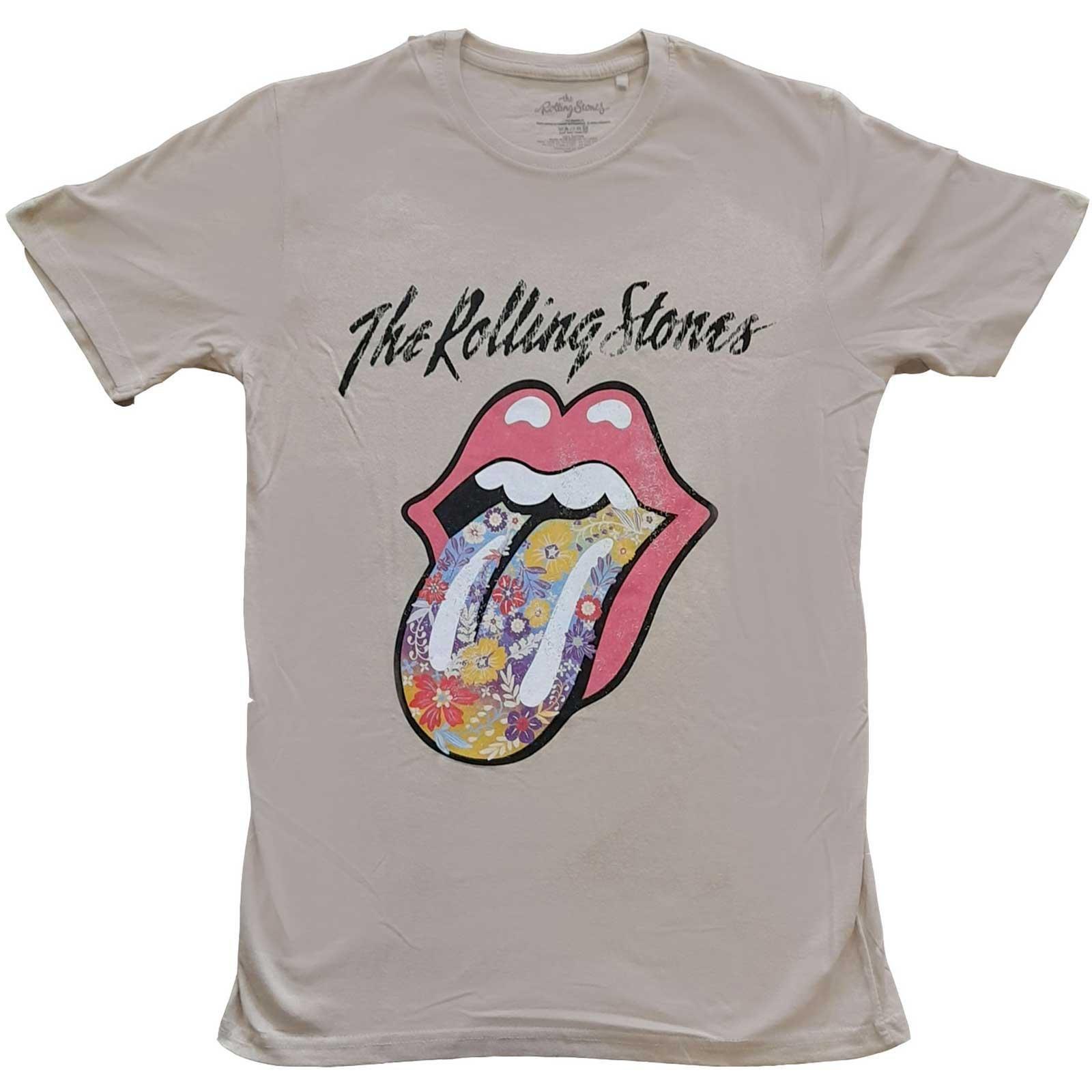 Tshirt Logo Damen Sand XL von The Rolling Stones