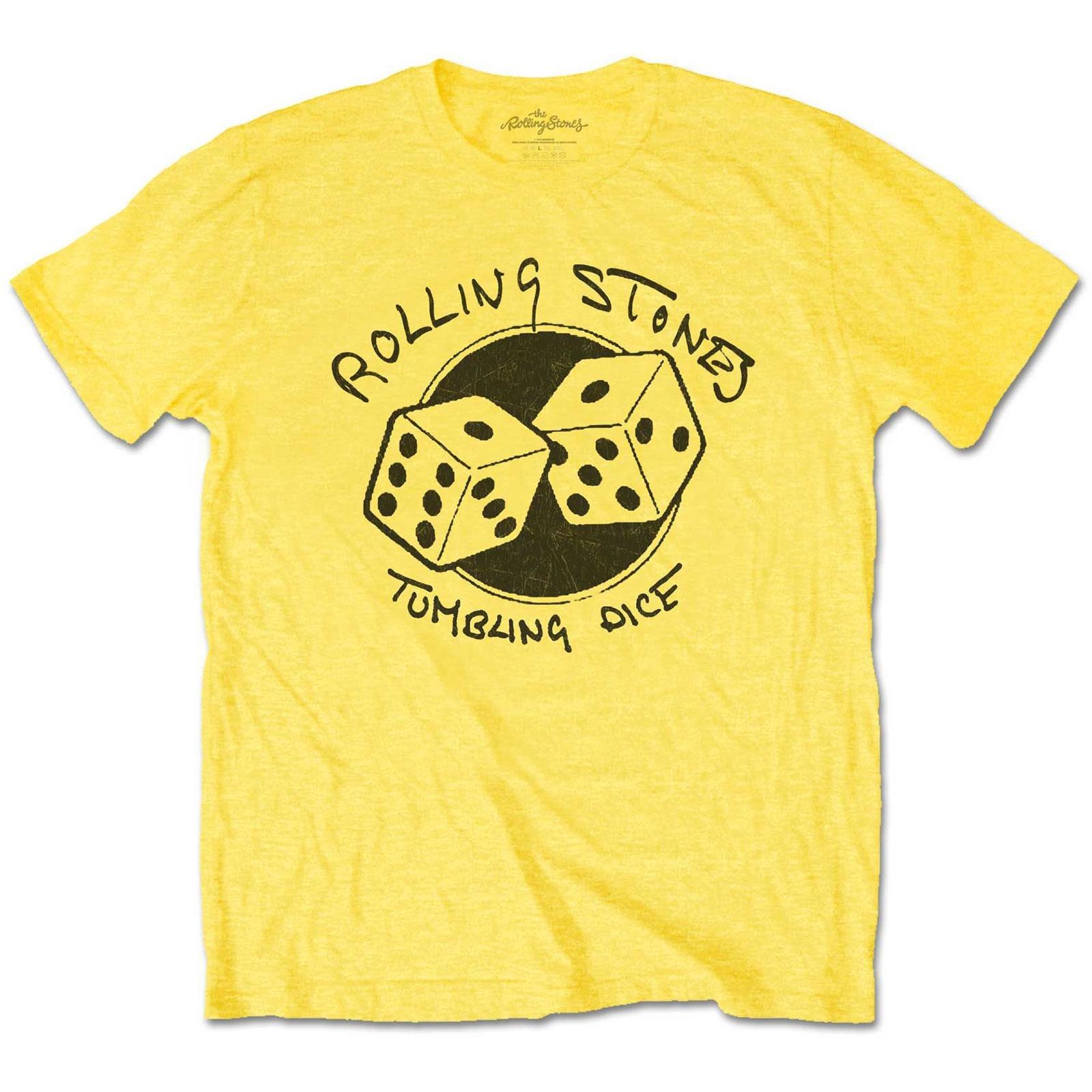 Tumbling Dice Tshirt Damen Gelb L von The Rolling Stones