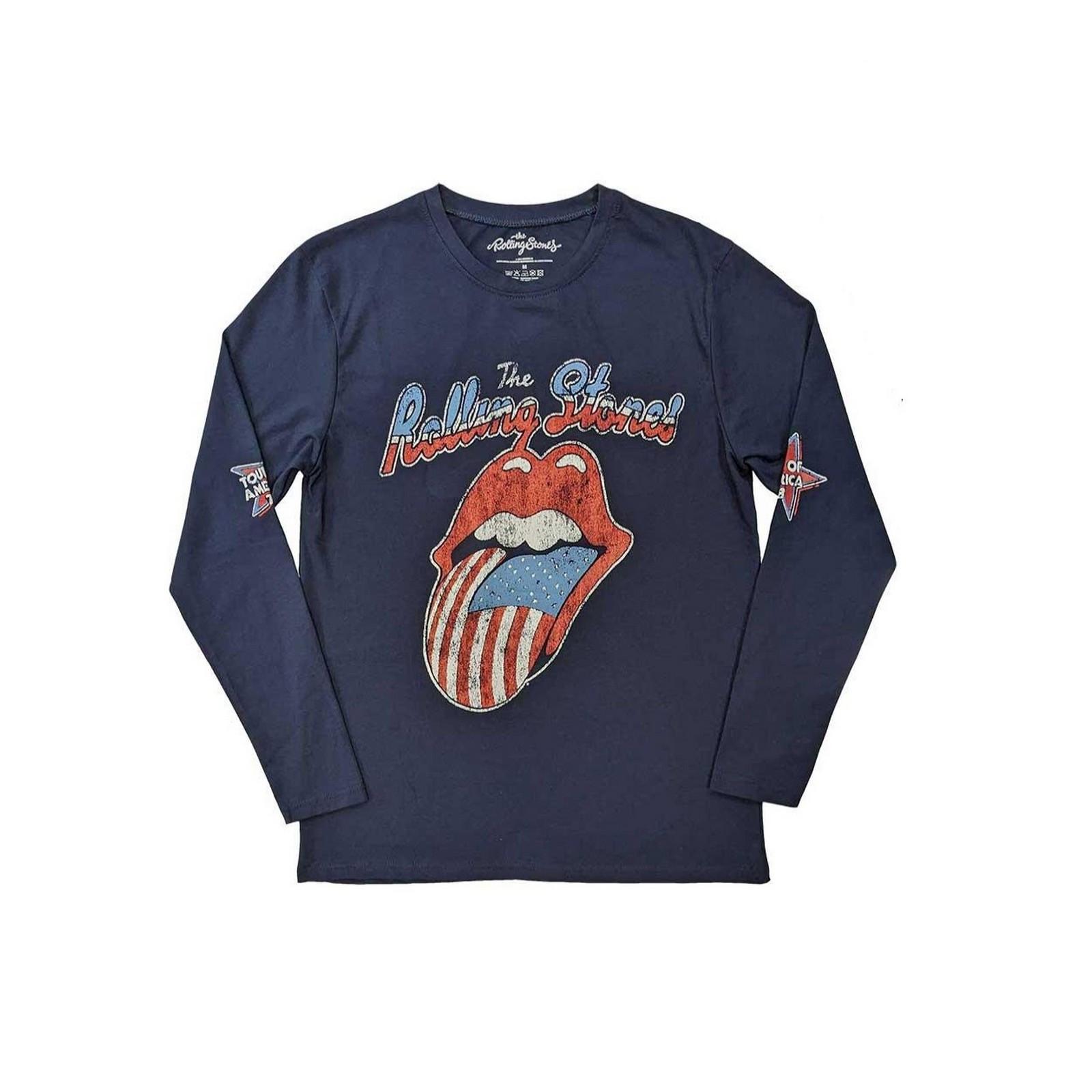 Us Tour '78 Tshirt Langärmlig Damen Marine L von The Rolling Stones