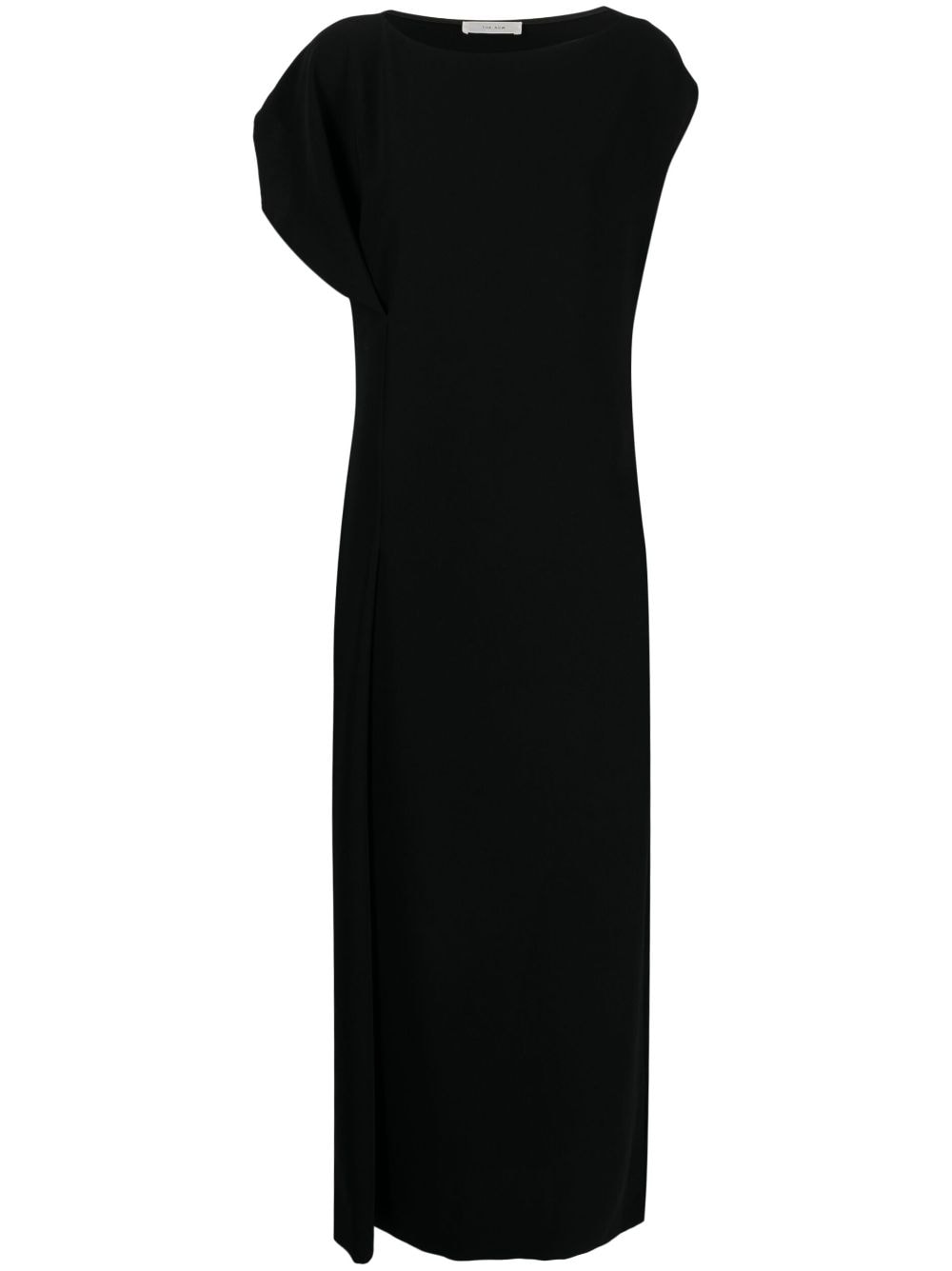 The Row Blathine asymmetric midi dress - Black von The Row