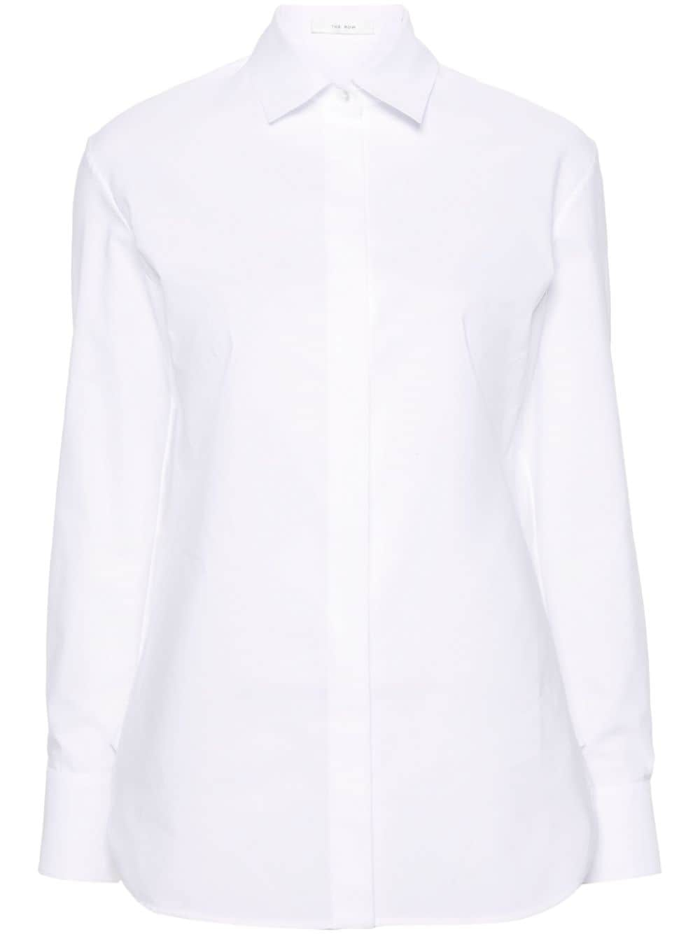 The Row Derica faille shirt - White von The Row