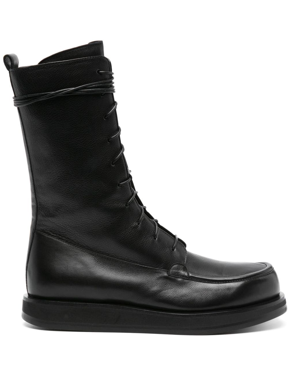 The Row Patty leather Combat boots - Black von The Row