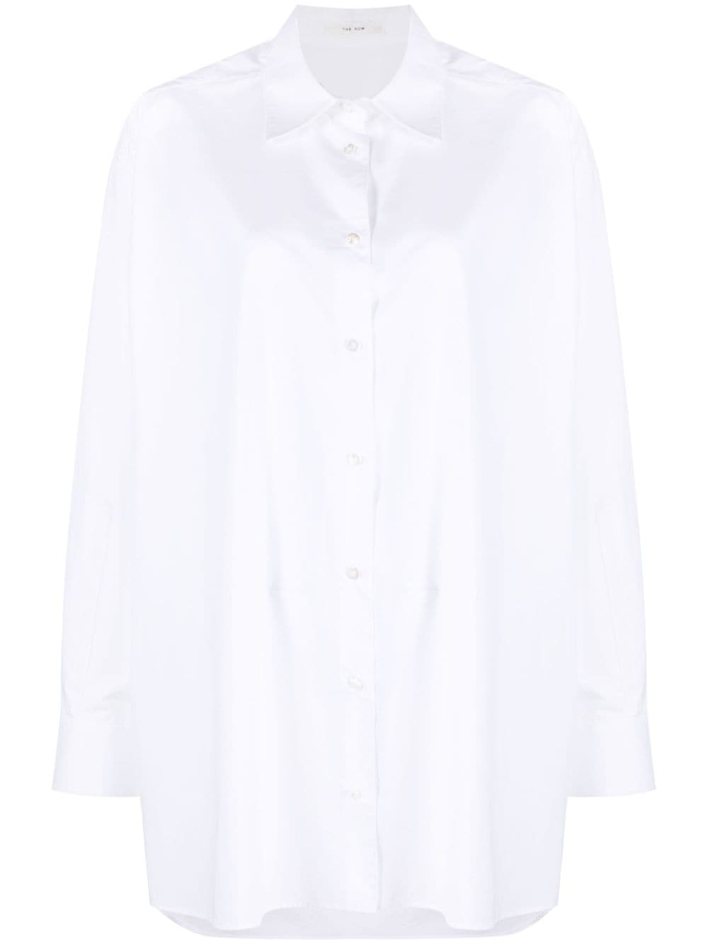 The Row long-sleeve cotton shirt - White von The Row