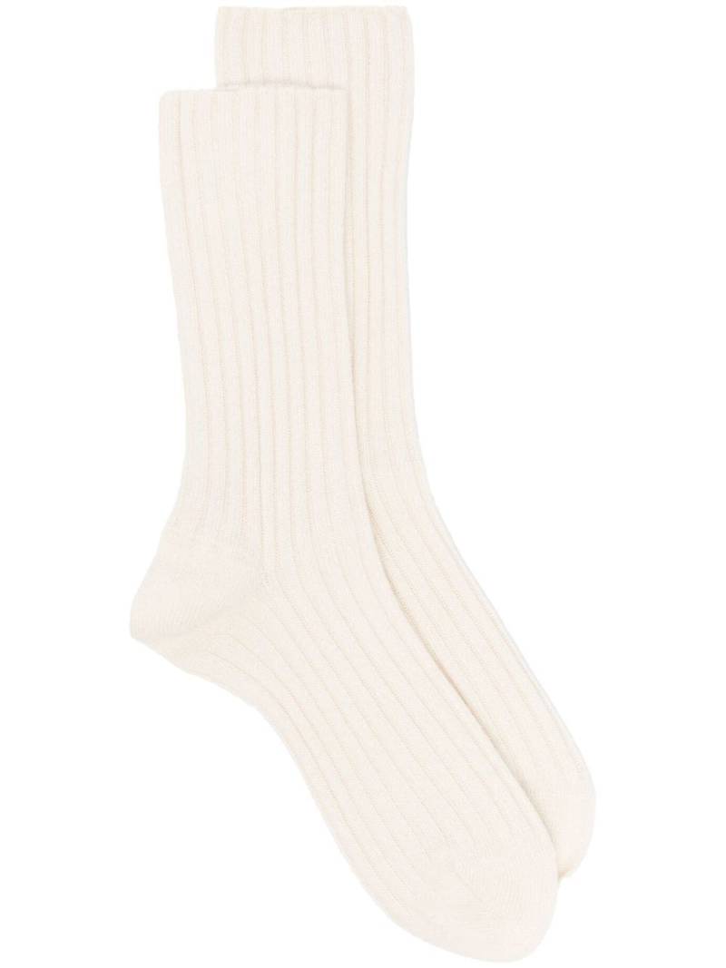 The Row ribbed-knit ankle socks - Neutrals von The Row