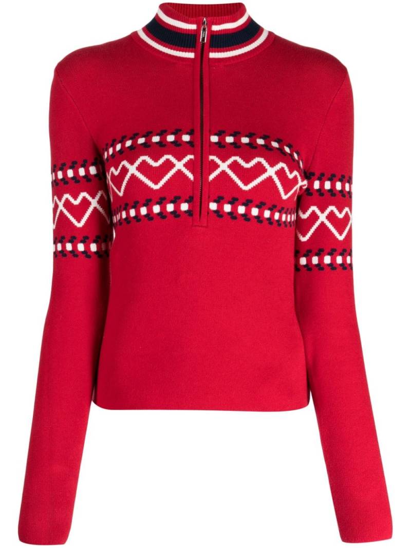 The Upside Monterosa organic cotton zipped sweatshirt - Red von The Upside