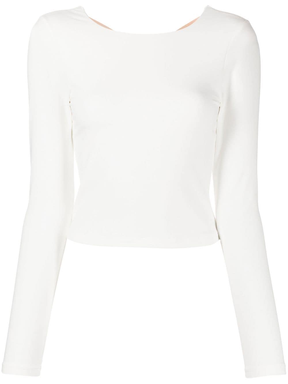 The Upside Racquet Tahnee long-sleeve crop top - White von The Upside