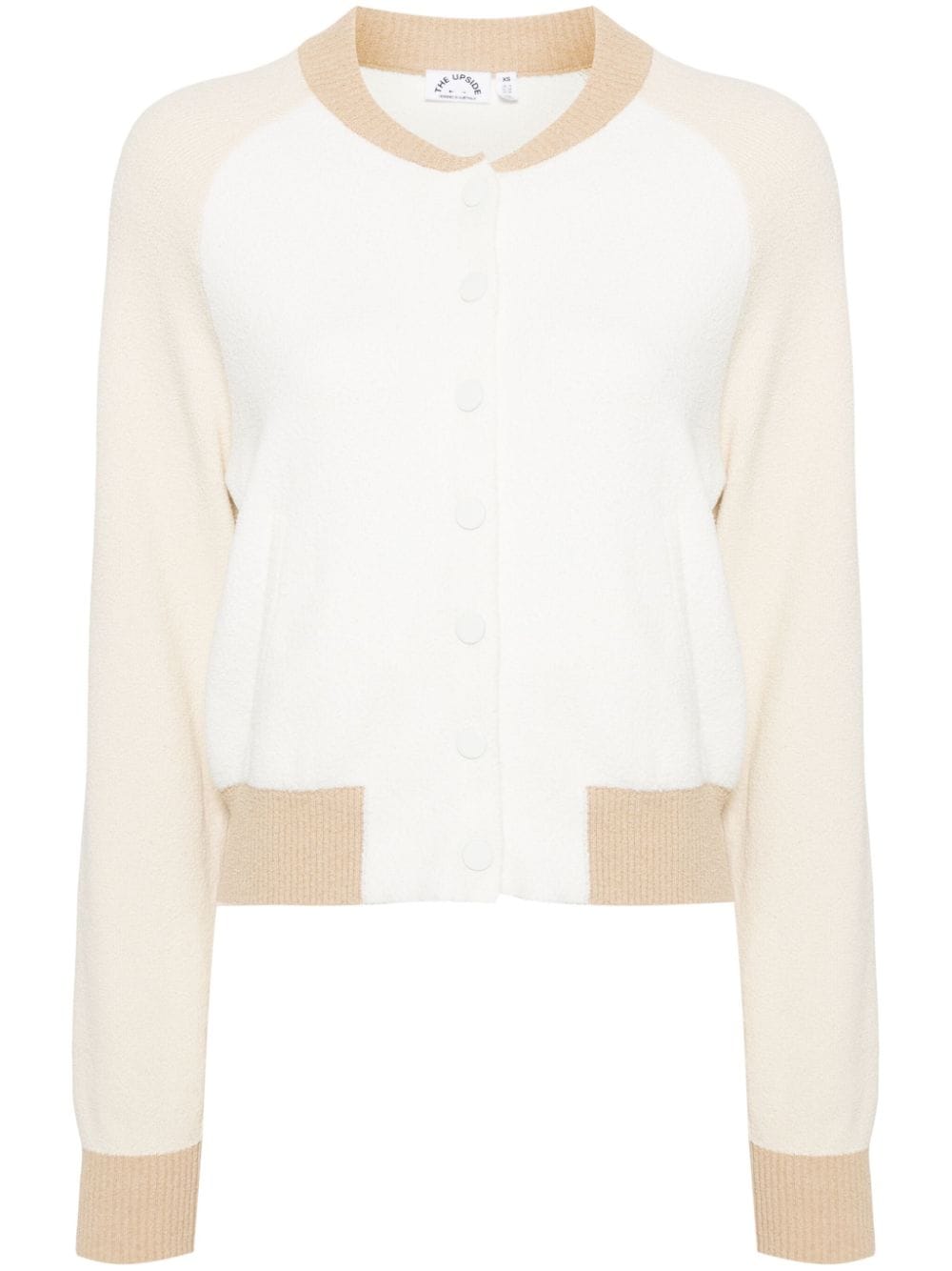 The Upside Rodeo Hallie knit bomber jacket - White von The Upside