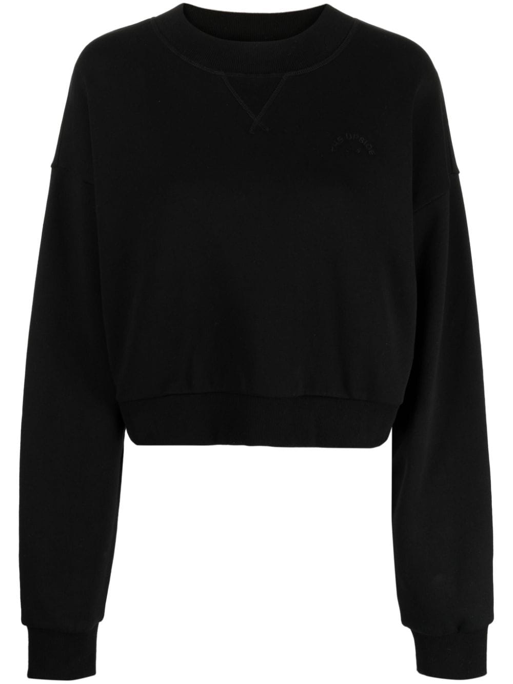 The Upside embroidered-logo organic cotton sweatshirt - Black von The Upside