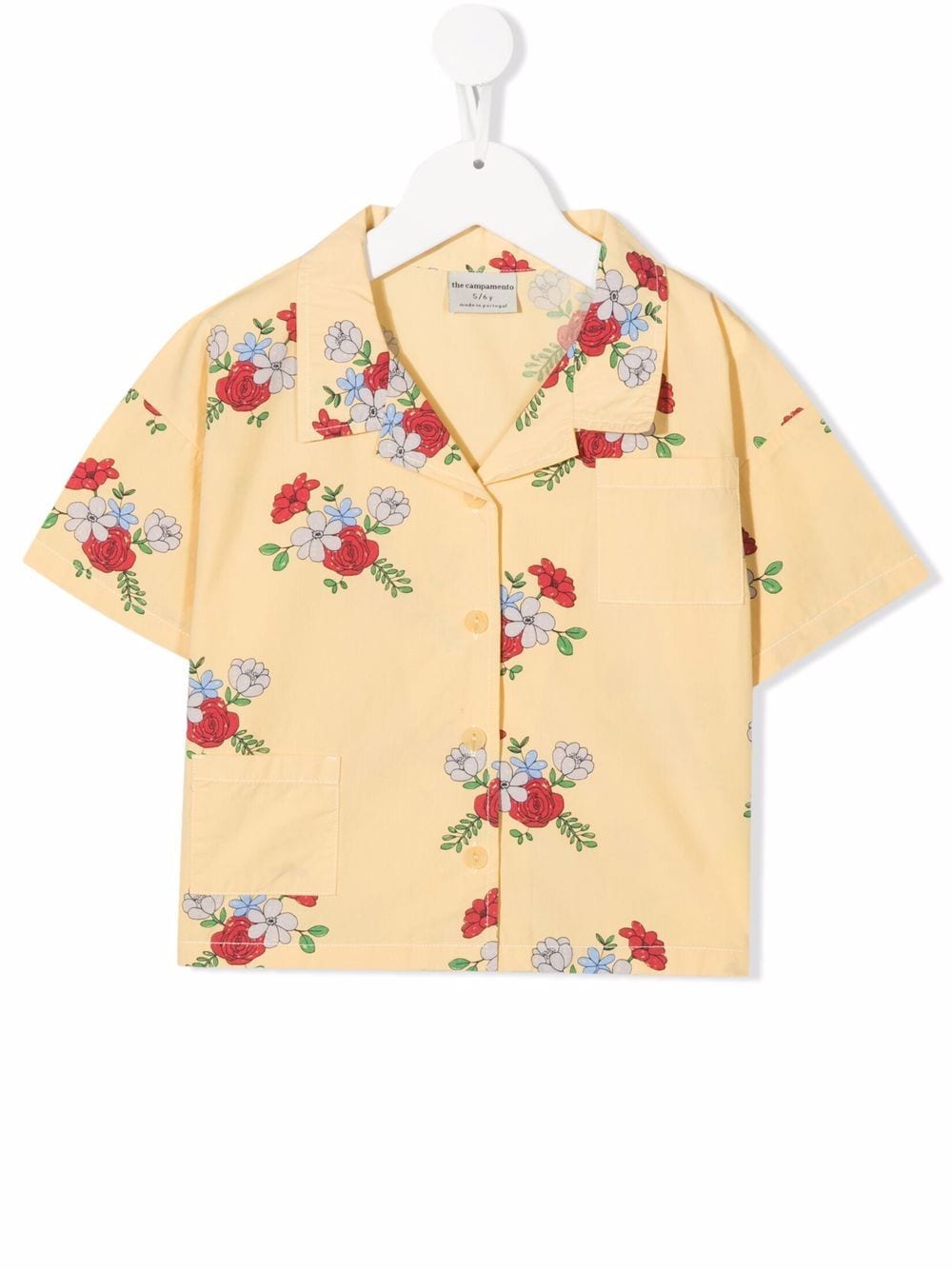 The campamento floral-print short-sleeve shirt - Yellow von The campamento