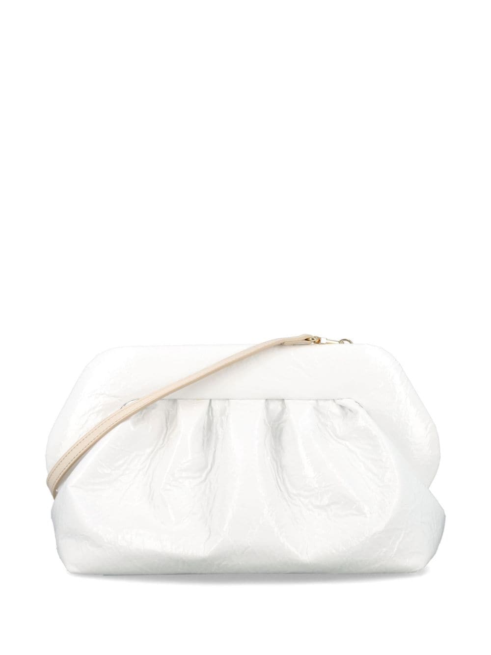 Themoirè Bios faux-leather clutch bag - White von Themoirè