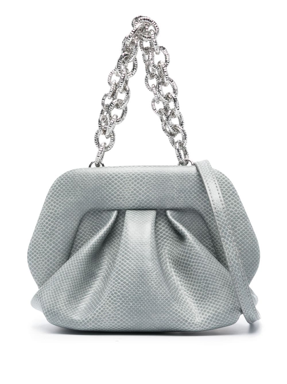 Themoirè Gea lizard-skin effect mini bag - Grey von Themoirè