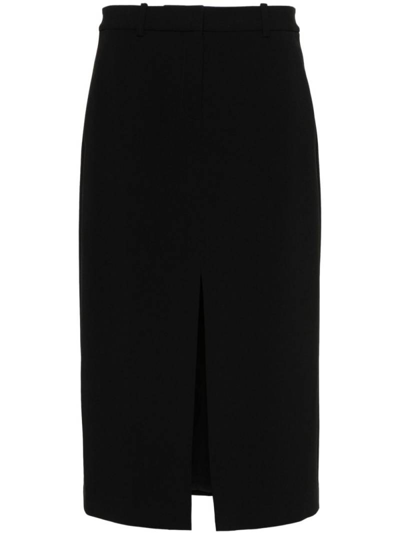 Theory crepe-textured midi skirt - Black von Theory