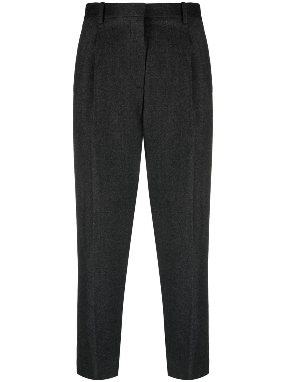 Theory cropped high-waisted trousers - Grey von Theory