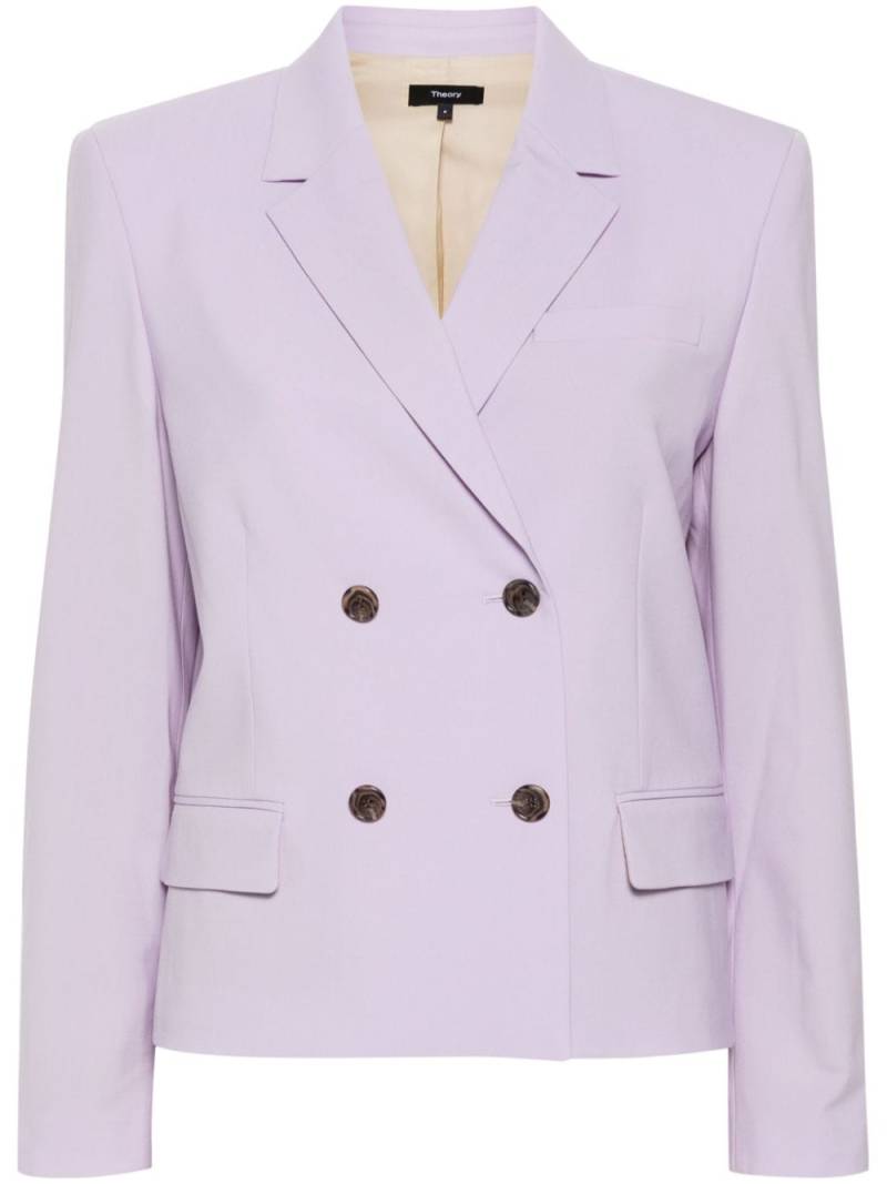 Theory double-breasted blazer - Purple von Theory