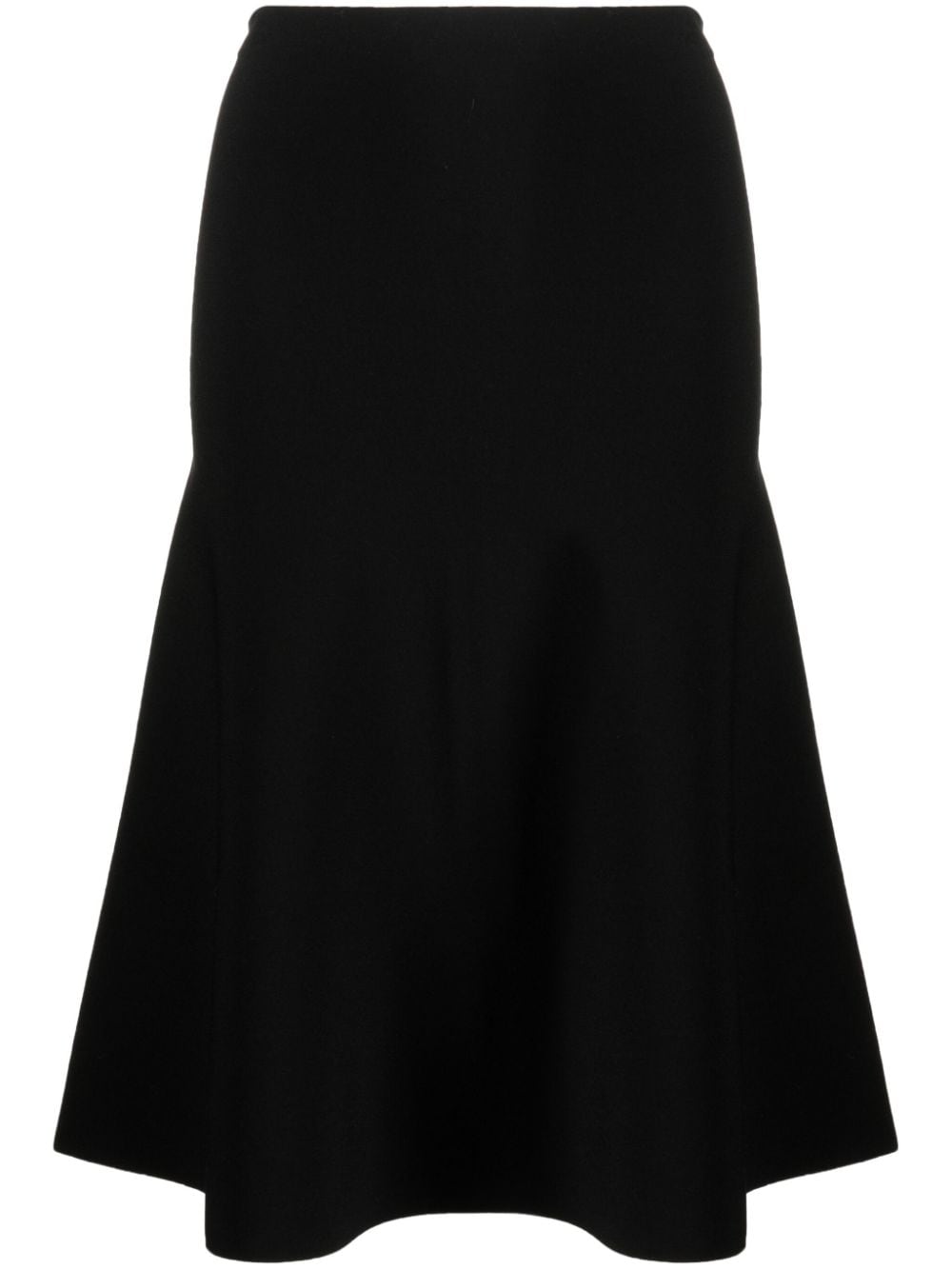 Theory high-waisted pull-on midi skirt - Black von Theory