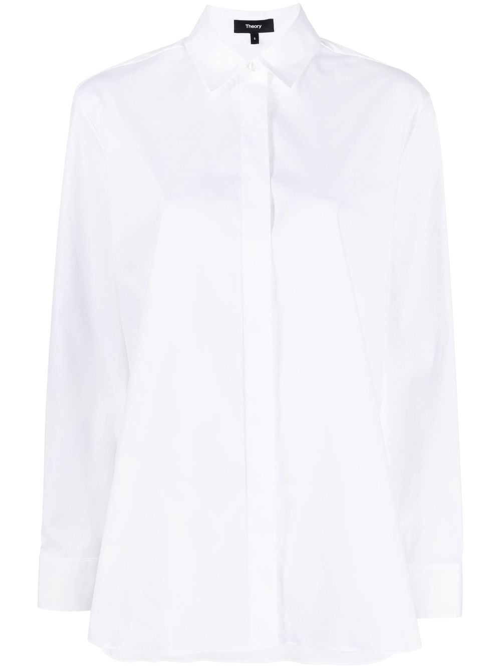 Theory long-sleeve button-up shirt - White von Theory