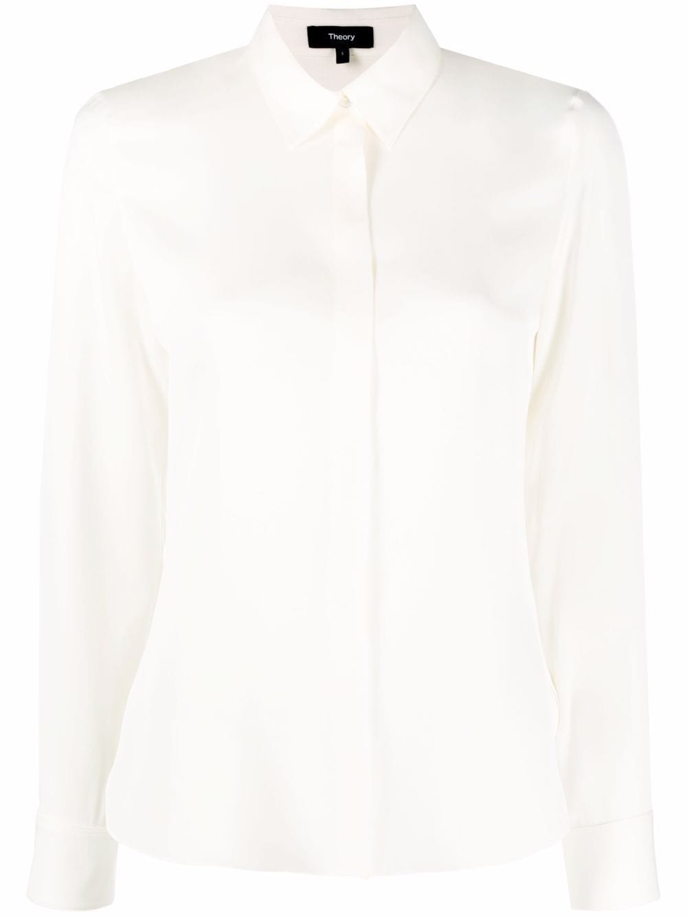 Theory long-sleeve silk shirt - Neutrals von Theory