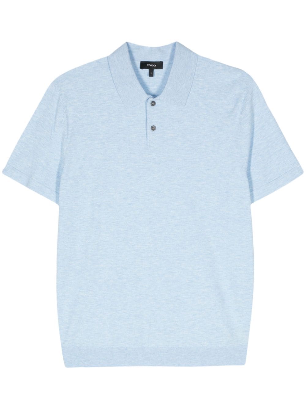 Theory mélange short-sleeve polo shirt - Blue von Theory