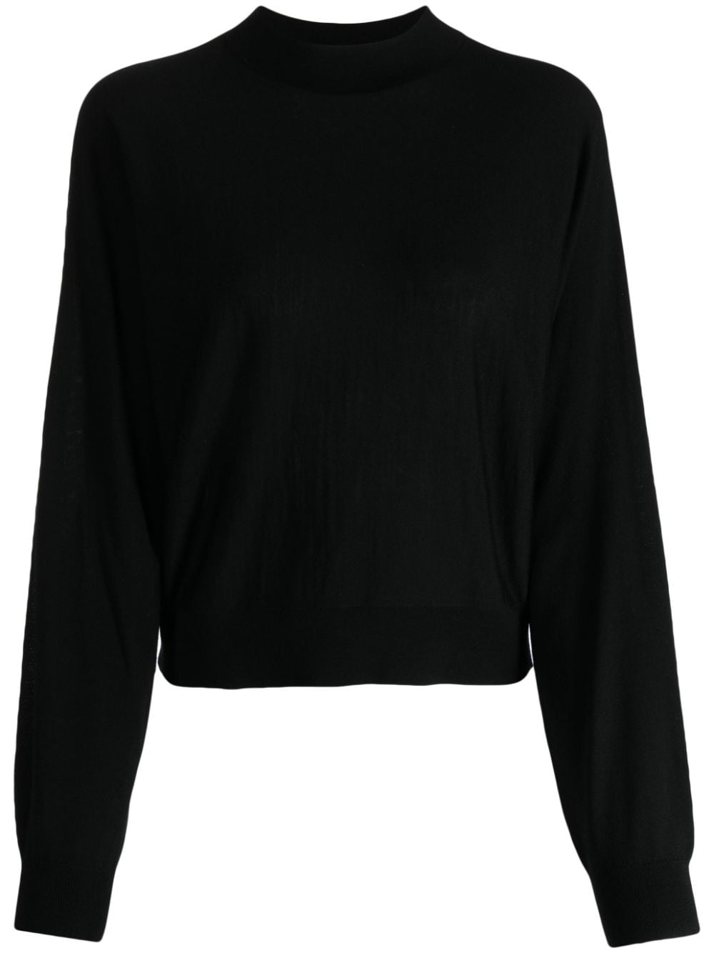 Theory mock-neck knitted jumper - Black von Theory