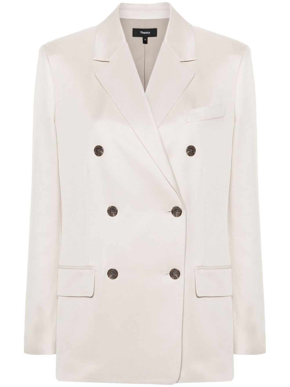 Theory notched-lapels double-breasted blazer - Neutrals von Theory