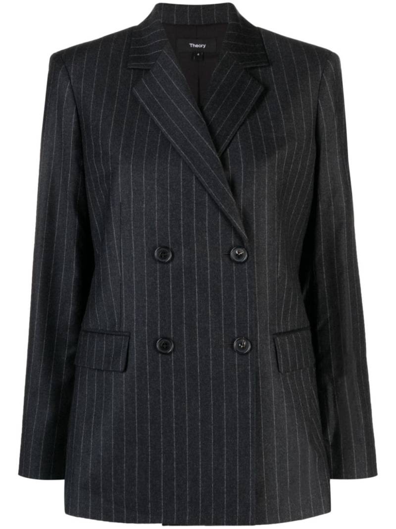 Theory pinstripe virgin-wool blazer - Grey von Theory