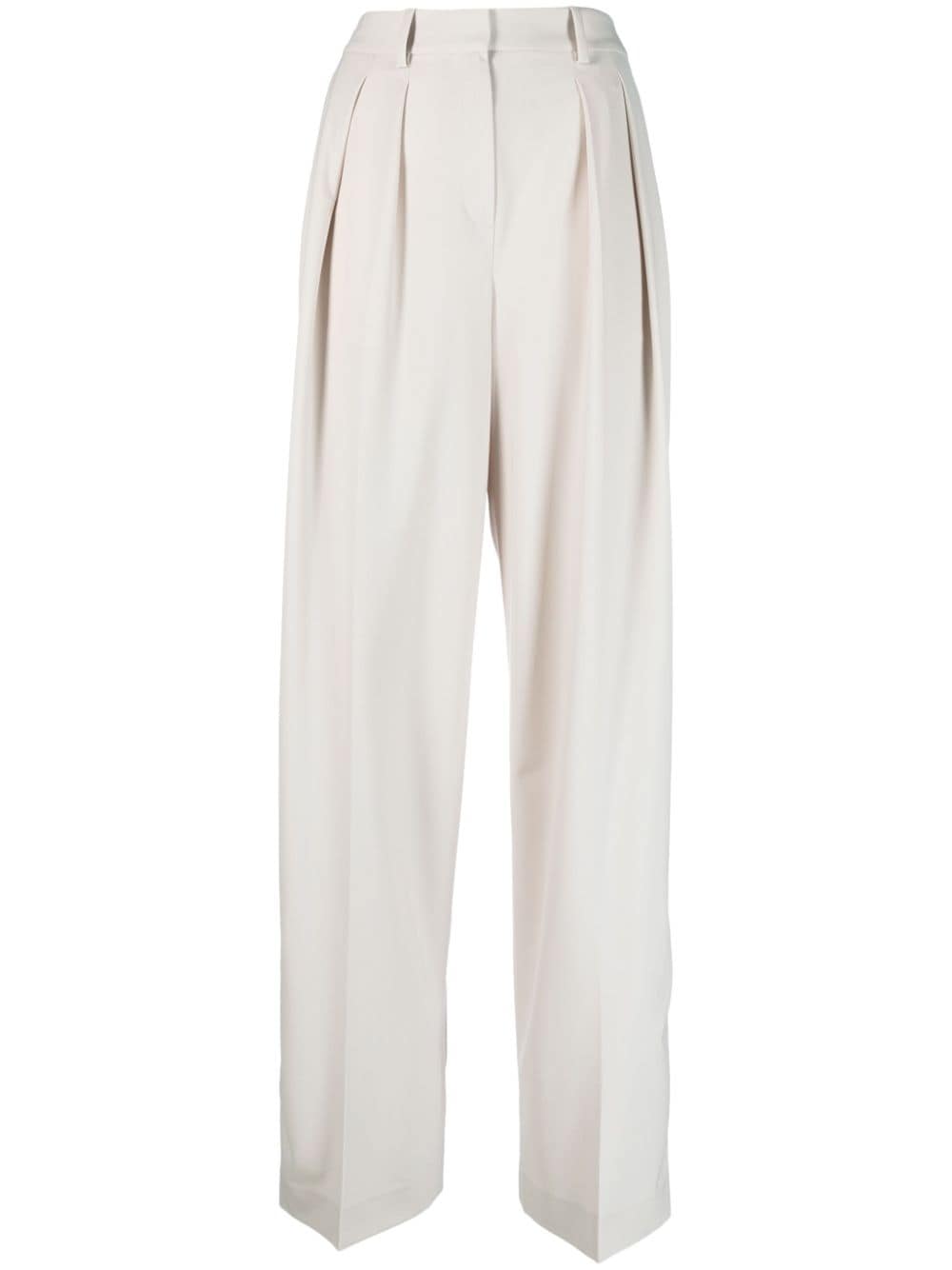 Theory pleat-detail wide-leg trousers - Neutrals von Theory