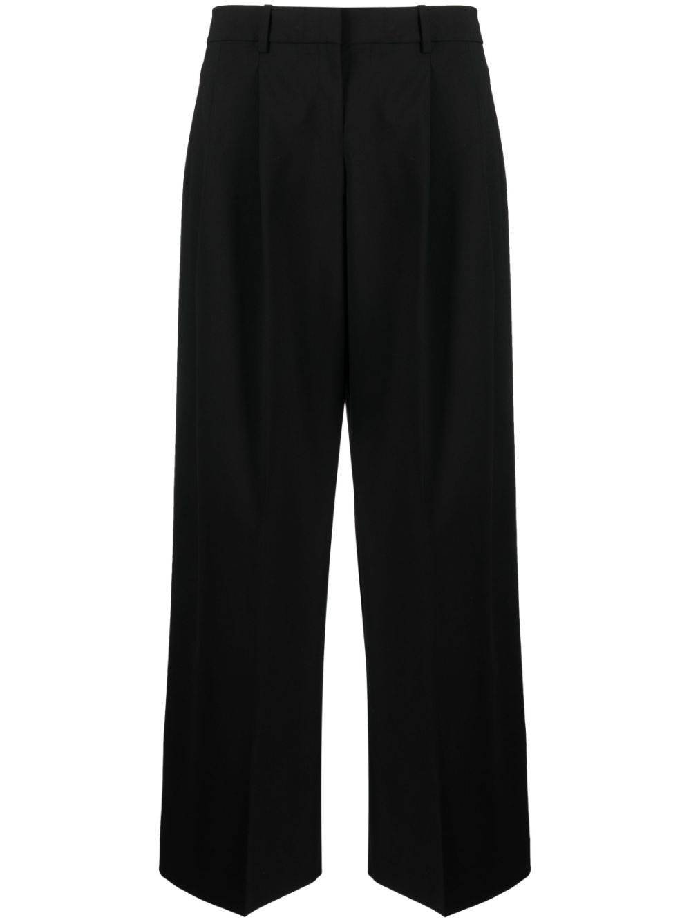 Theory pleated wide-leg trousers - Black von Theory