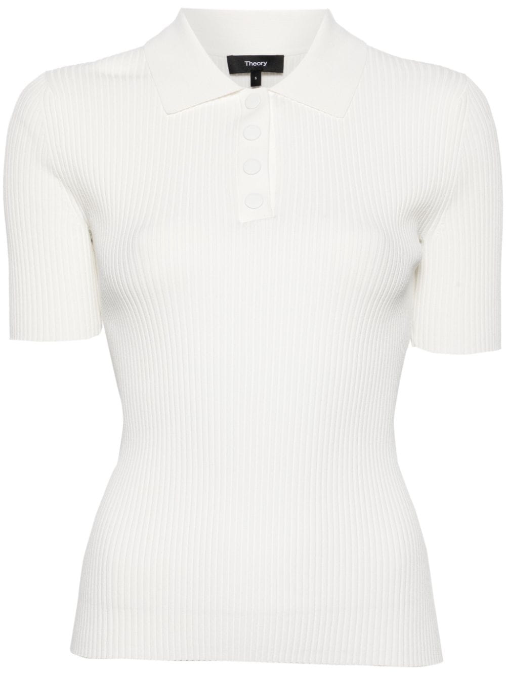 Theory ribbed polo shirt - White von Theory