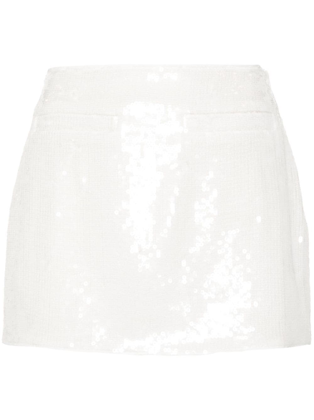 Theory sequined mid-rise miniskirt - White von Theory