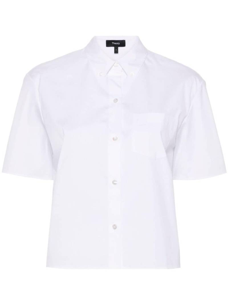 Theory short-sleeve poplin shirt - White von Theory