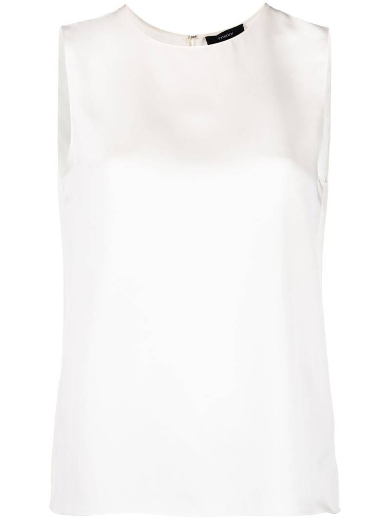 Theory silk sleeveless-vest - White von Theory